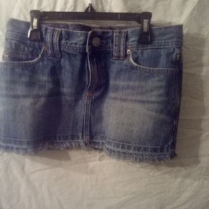 Blue jean skirt